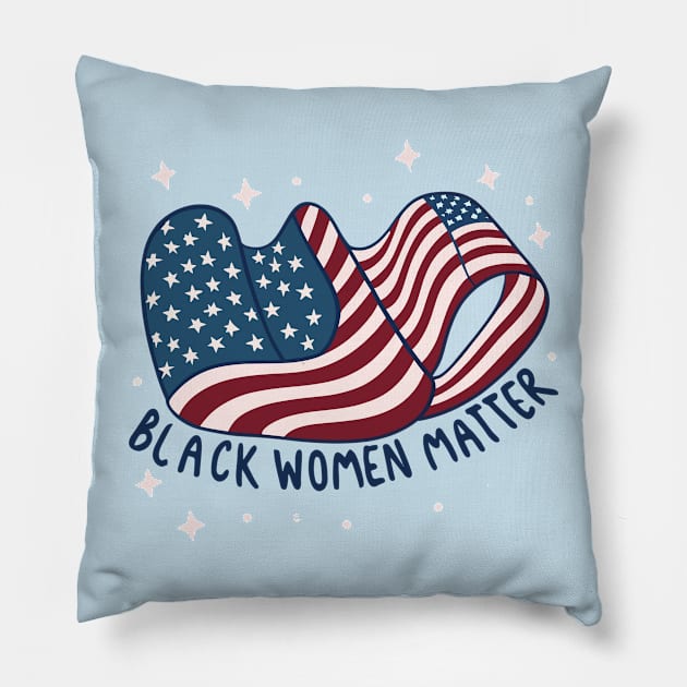 Black Women Matter Pillow by Graceful Designs