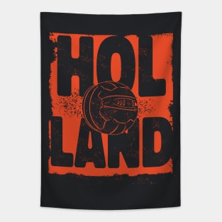 Vintage Holland Football Oranje Netherlands Tapestry