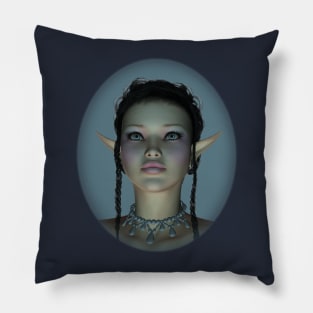 Circe Nymph Snow Queen Profile Pillow