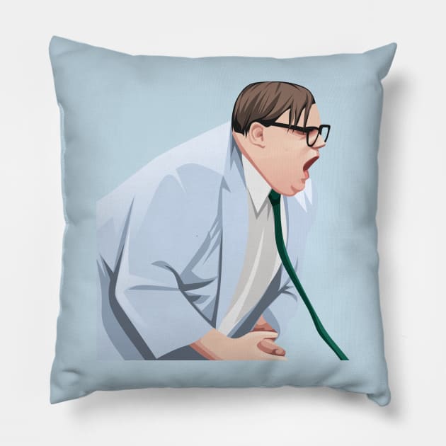 Chris Farley - Funny Vector Design Pillow by WaltTheAdobeGuy