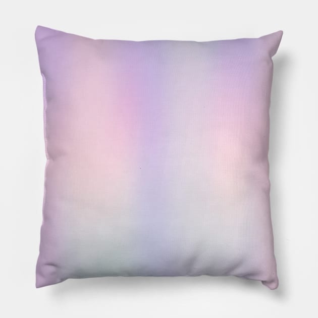 Pastel Gradient rainbow Pillow by Trippycollage