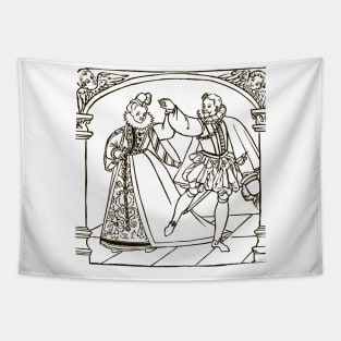 Dancers in archway Tapestry