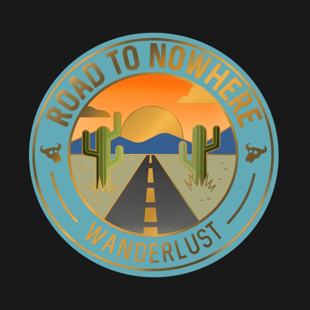 Road To Nowhere Desert Badge by LittleBunnySunshine