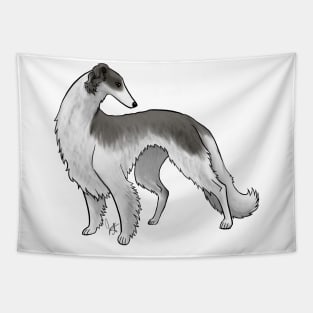 Dog - Borzoi - Black and White Tapestry