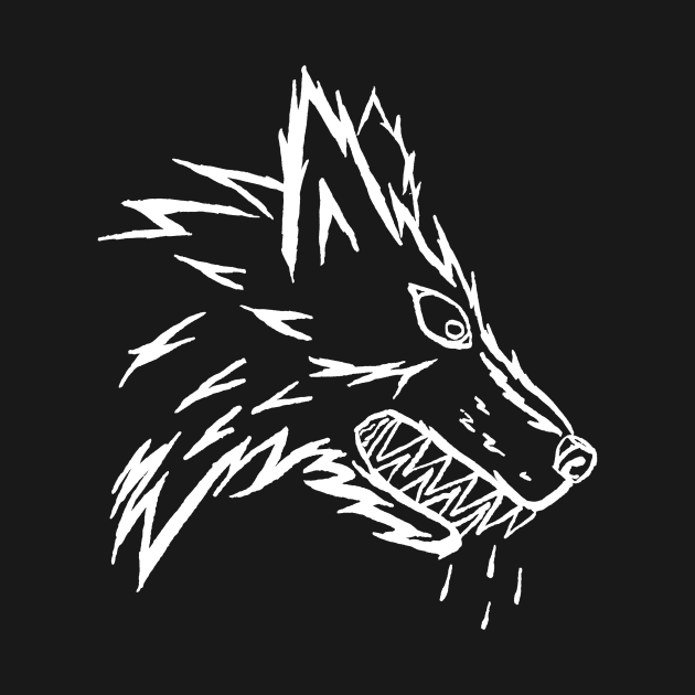 Dark and Gritty Werewolf (white) by MacSquiddles