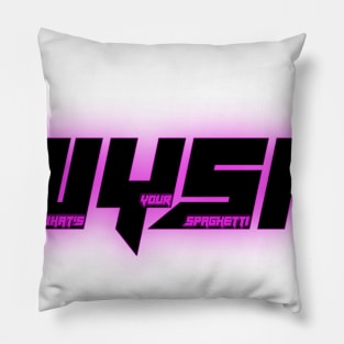 Neon Sketti City (Purple) Pillow