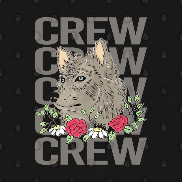 Wolf Head - Crew Name by Atlas Skate