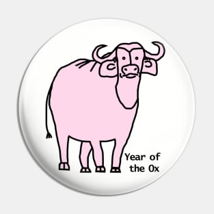 Year of the Ox Pink Pin