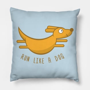 Running dog Pillow