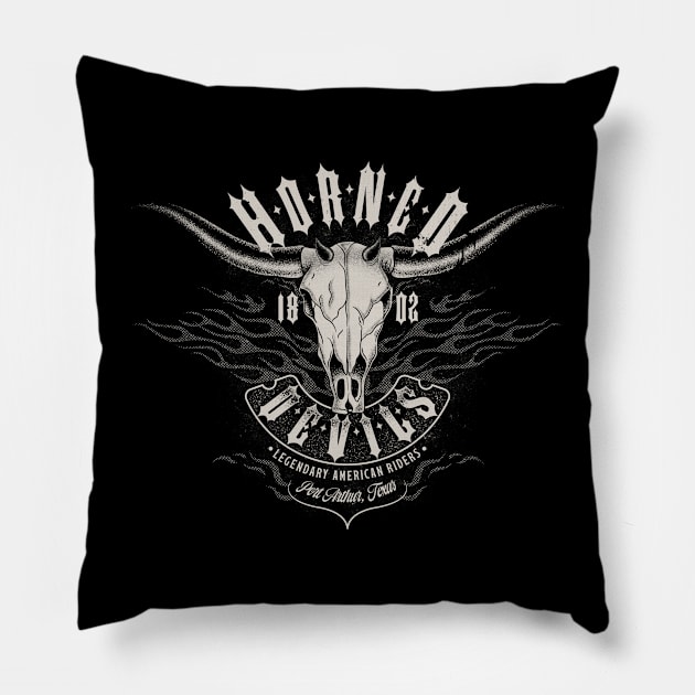 Horned devils Pillow by szymonkalle