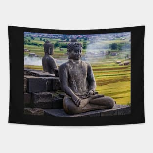 Sitting Buddhas. Tapestry