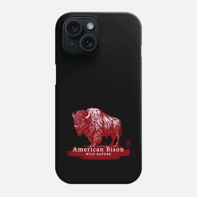 American Bison - WILD NATURE - BISON -17 Phone Case by ArtProjectShop