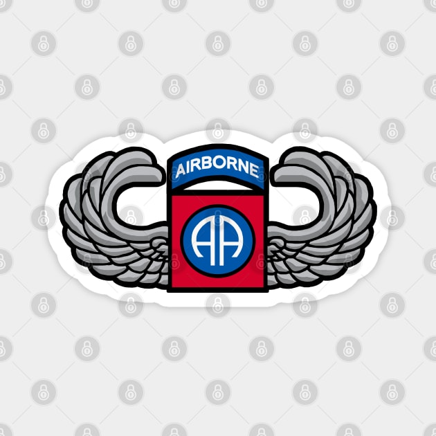 82nd Airborne Jump Wings Magnet by Trent Tides