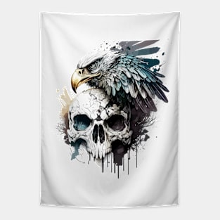 Skull Wild Life Painting Dark Character Spirit Tapestry