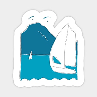 sailing and paragliding Magnet