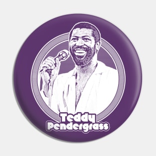 Teddy Pendergrass /// 80s Retro Soul Fan Design Pin