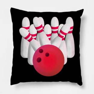 Tenpin bowling strike Pillow