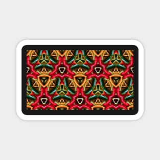 chili kaleidoscope horizontal Magnet