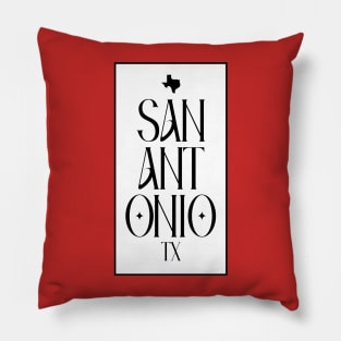 San Antonio TX Pillow