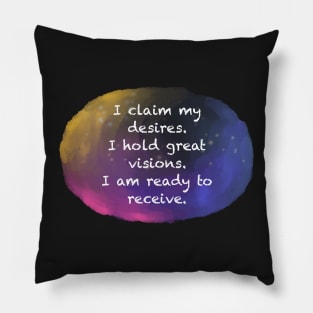 Inspirational affirmation Sticker Pillow