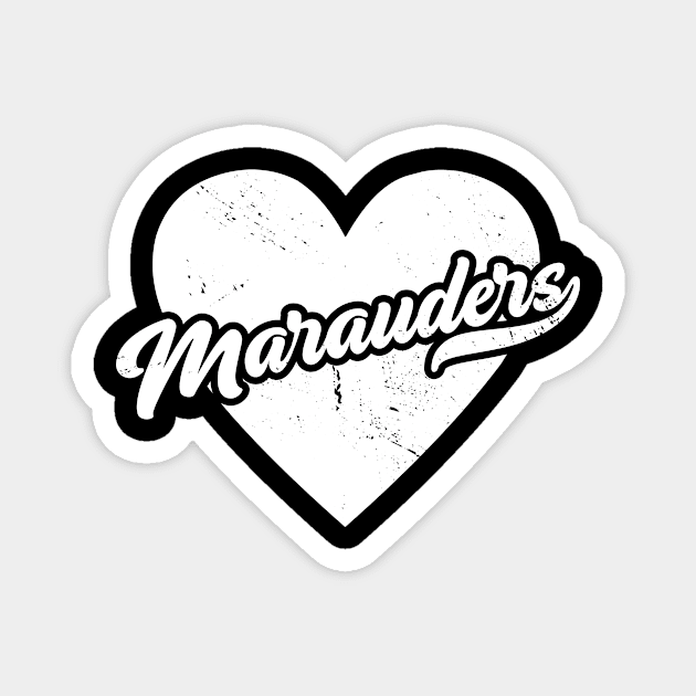 Vintage Marauders School Spirit // High School Football Mascot // Go Marauders Magnet by SLAG_Creative