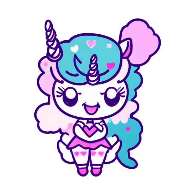 A CUTE KAWAI Unicorn by mmamma030