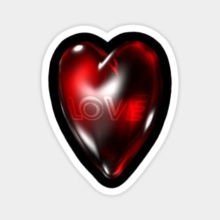 Red Heart Love Magnet