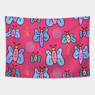 Colorful and Cute Kids Butterfly Pattern Tapestry