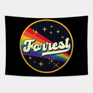 Forrest // Rainbow In Space Vintage Style Tapestry