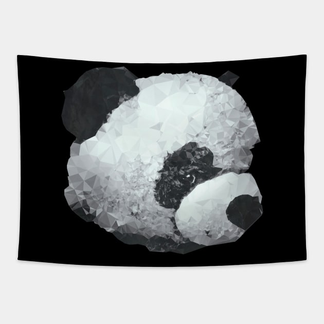 Panda Bear Portrait Tapestry by DyrkWyst