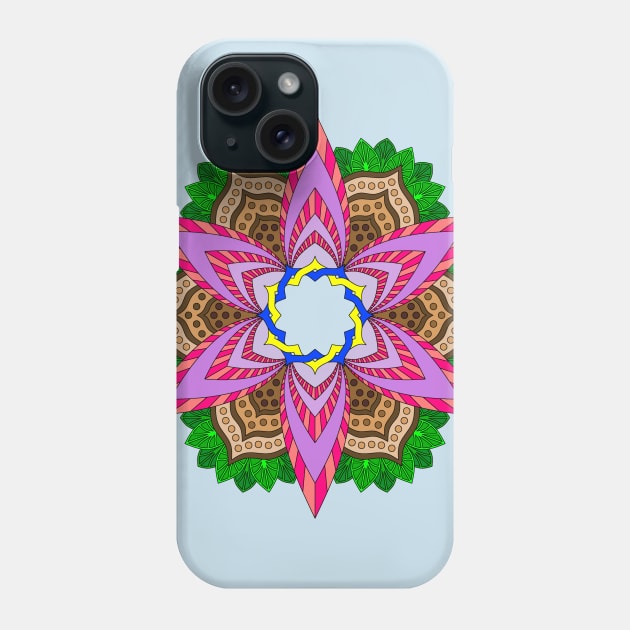 Pink Lotus Mandala Phone Case by Griffen