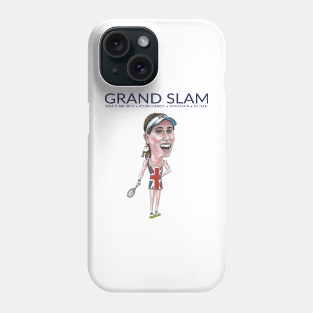 Johanna Konta Phone Case by dizzycat-biz