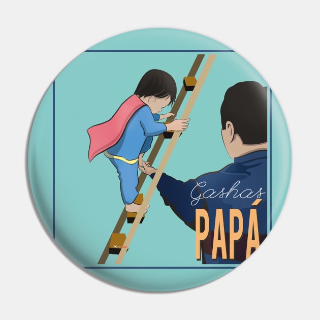 Gashas Papá Pin by Cepepasart