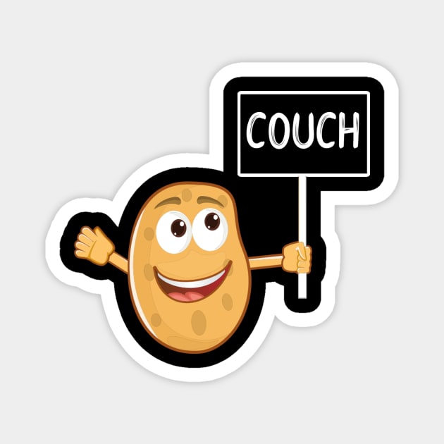 Couch Potato Magnet by MisterMash