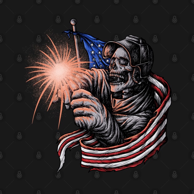 American Welder Skull by damnoverload