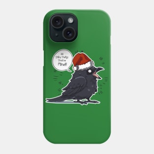 Santa crow Phone Case