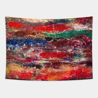 Acrylic Palette Knife Painting Tapestry