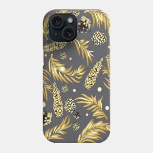 #Christmas #Pattern #Pine #Snow 2 Phone Case