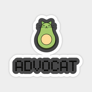 Avocado Cat Magnet