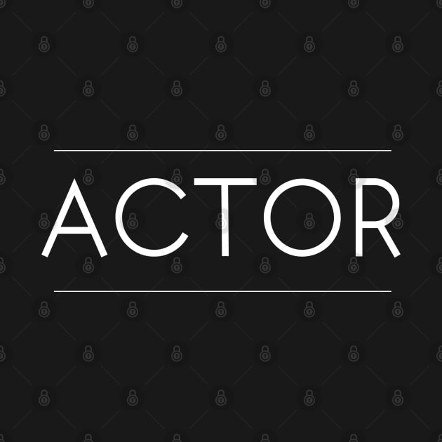 Actor Minimalist Design by Studio Red Koala