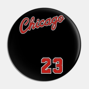 CLASSIC - Chicago Basketball Vintage/worn out Look Pin