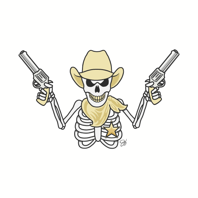 Skeleton Cowboy by artbydesign