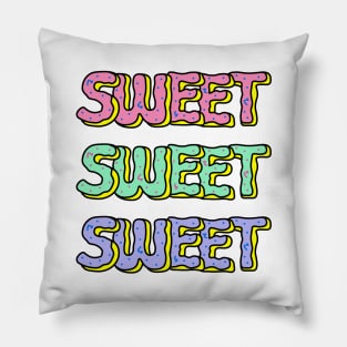 Sweet Donuts Pastel | Cute Pastel Donut Alphabet Typography Pillow