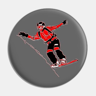 snow boarder board snowboarder snowboarding mountain sports Pin