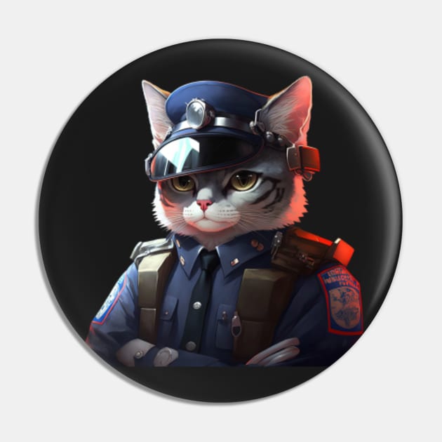 Cat police service Sticker for Sale by AnimalArtPhotos