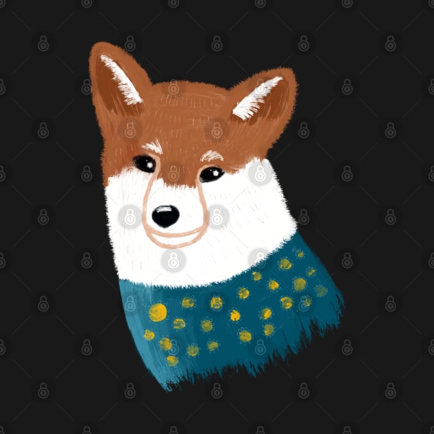 Fox in Sweater by DrawingEggen