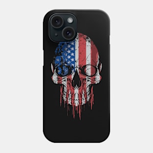 Skull American Flag Phone Case