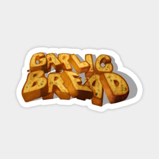 Garlic Bread Print Magnet