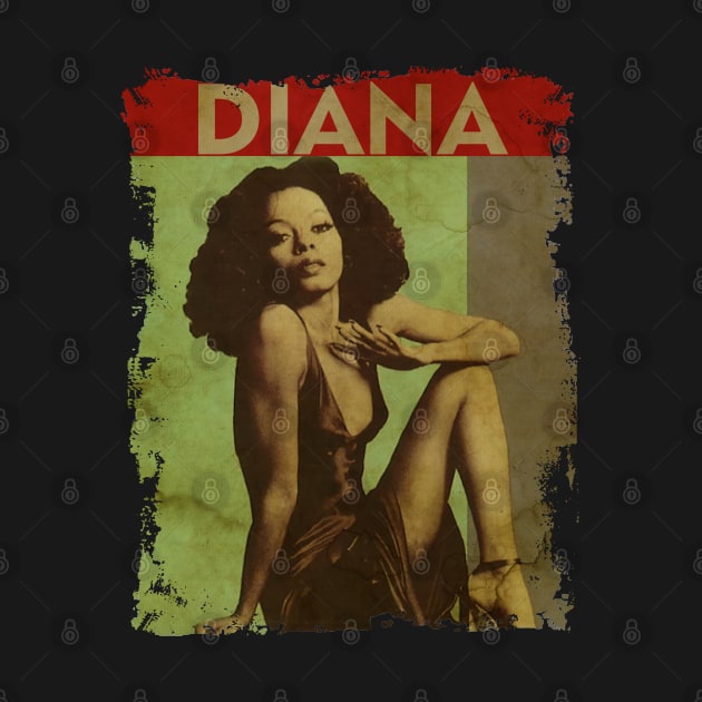 TEXTURE ART-Diana Ross - RETRO STYLE 2 by ZiziVintage