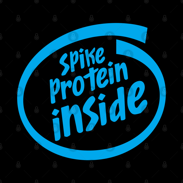 Spike Protein Inside Proudly Vaccinated Logo Parody by BoggsNicolas